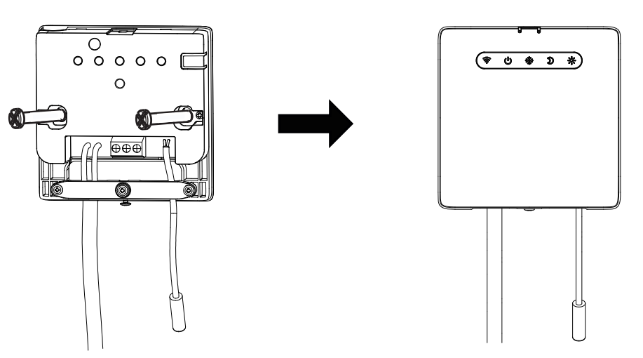 Installation du thermostat pour fil pilote ZigBee Moes ZHT-PT01-M-MS
